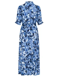 Kaffe Damen Kleid KAvelana in blau