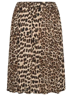 Kaffe Damen Rock KAamber Elastische Taille in beige schwarz