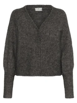 Kaffe Damen Strickjacke KAcuba in grau
