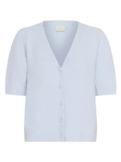 Kaffe Damen Strickjacke KAmarina in hellblau