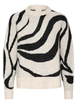 Kaffe Damen Strickpullover KAbirthe in sand