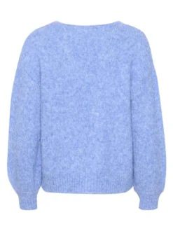Kaffe Damen Strickpullover KAsarla in blau