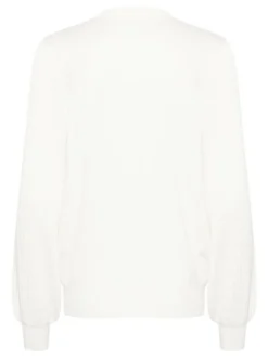 Kaffe Damen Strickpullover KAnanna in ecru