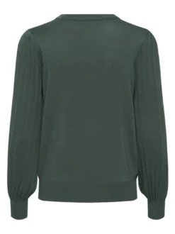 Kaffe Damen Strickpullover KAlone in grün