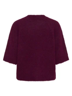 Kaffe Damen Strickpullover KAemilie in bordeaux