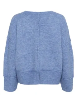 Kaffe Damen Strickpullover KAfridana in blau