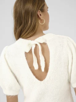 Kaffe Damen Strickpullover KAemilie in ecru