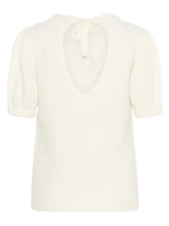 Kaffe Damen Strickpullover KAemilie in ecru