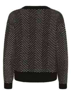 Kaffe Damen Strickpullover KAbitzy in schwarz