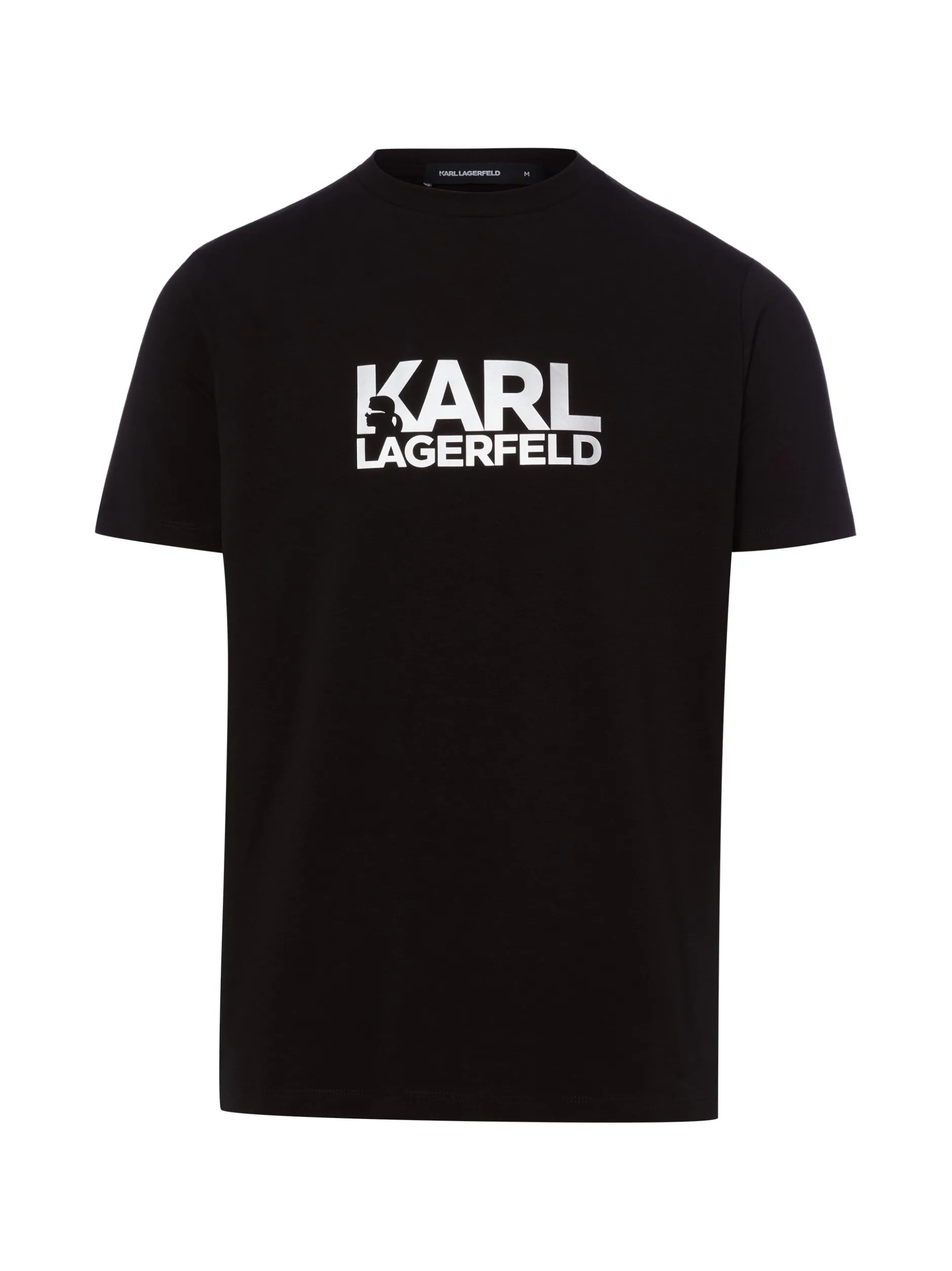 KARL LAGERFELD Herren T-Shirt in schwarz silber