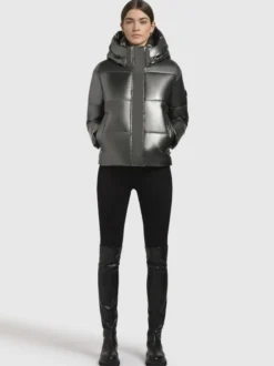 Khujo Damen Steppjacke - Devina Shiny-YM in anthrazit