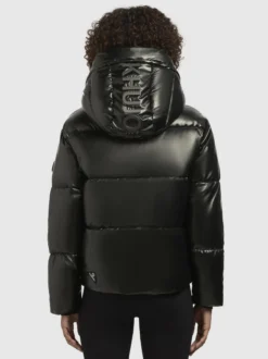 Khujo Damen Steppjacke - Devina Shiny-YM in grün schwarz