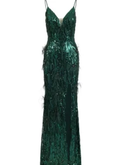 Kraimod Damen Abendkleid in grün - Länge: lang