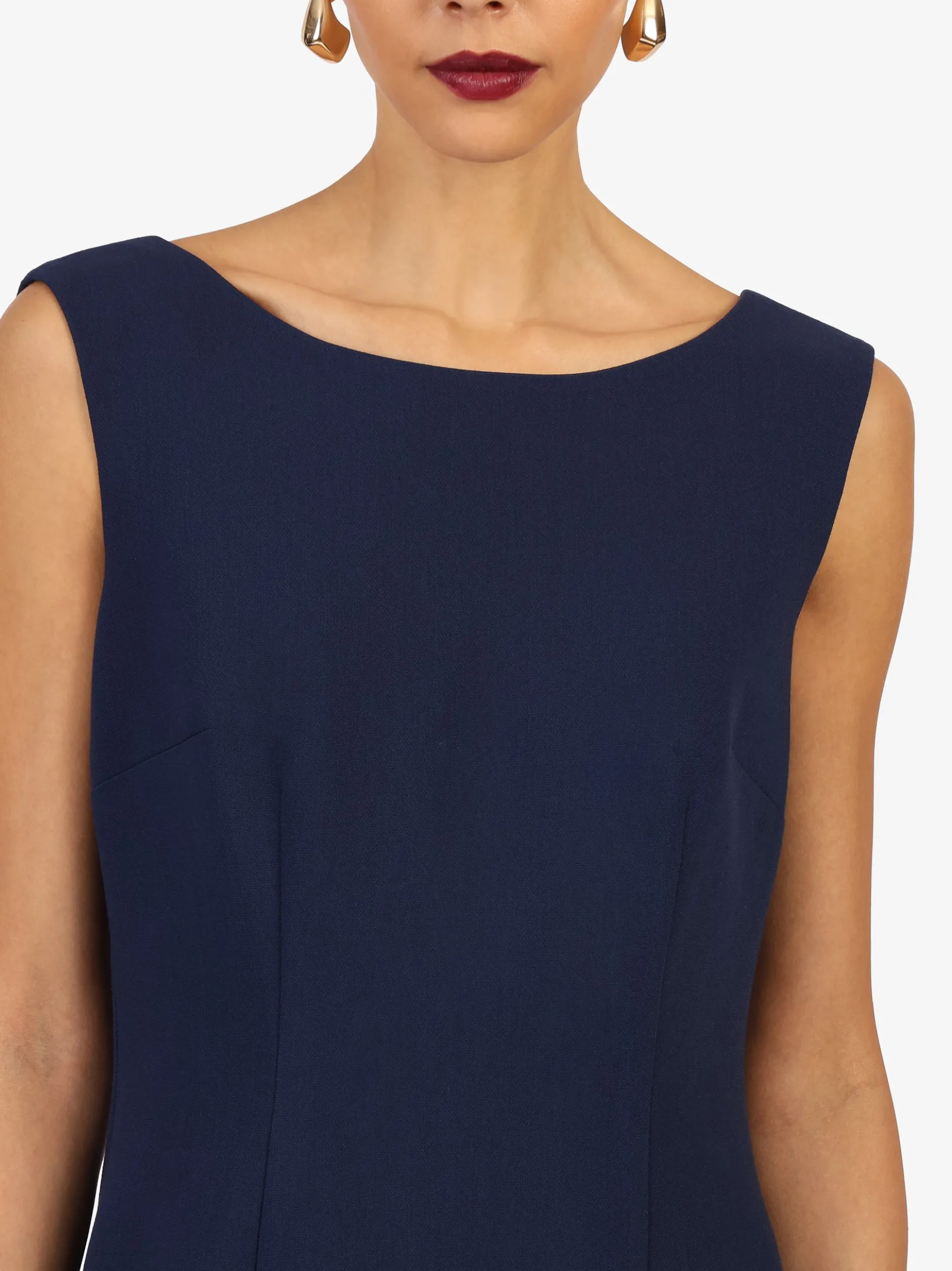 Kraimod Damen Abendkleid in marine - Ausschnitt: U-Boot