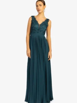 Kraimod Damen Abendkleid in petrol - Länge: lang