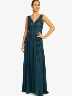 Kraimod Damen Abendkleid in petrol - Länge: lang