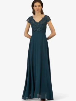 Kraimod Damen Abendkleid in petrol - Länge: lang