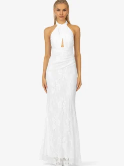 Kraimod Damen Abendkleid in weiß - Länge: lang