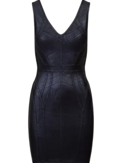 Kraimod Damen Bandage Kleid in marine - Länge: mittel