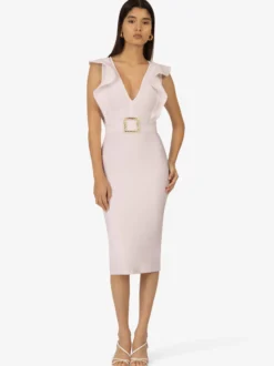 Kraimod Damen Bandagekleid in beige - Länge: mittel