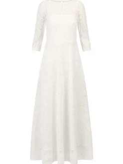 Kraimod Damen Brautkleid in weiß - Ausschnitt: U-Boot