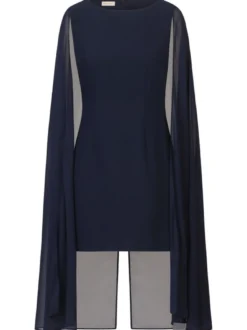 Kraimod Damen Cocktailkleid in marine - Länge: mittel