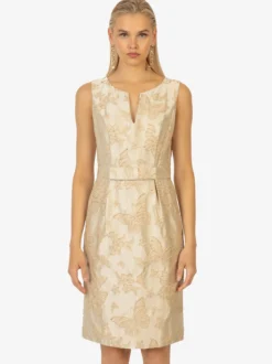 Kraimod Damen Cocktailkleid in gold - Ausschnitt: U-Boot
