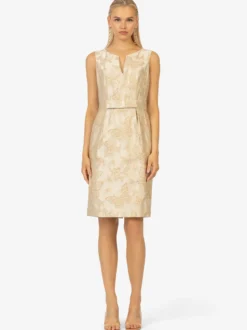 Kraimod Damen Cocktailkleid in gold - Ausschnitt: U-Boot