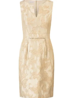 Kraimod Damen Cocktailkleid in gold - Ausschnitt: U-Boot