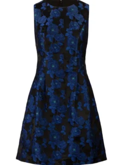 Kraimod Damen Cocktailkleid in blau schwarz