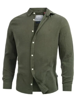 Kronstadt Herren Hemd Langarm - KSAvery in khaki