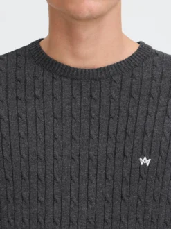 Kronstadt Herren Strickpullover - KSCall in anthrazit