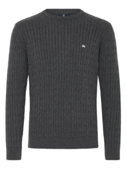 Kronstadt Herren Strickpullover - KSCall in anthrazit