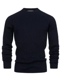 Kronstadt Herren Strickpullover - KSCable in blau