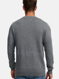 Kronstadt Herren Strickpullover - KSCarlo in hellgrau