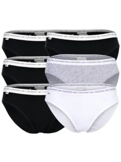 Lacoste Damen Slip 6er Pack in mehrfarbig