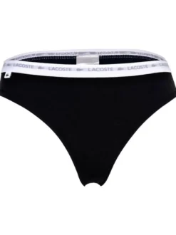 Lacoste Damen String 3er Pack in schwarz