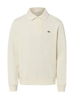 Lacoste Herren Polo-Sweatshirt in ecru - Ärmel: langarm