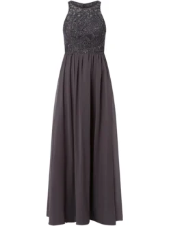 Laona Damen Abendkleid in grau - Ausschnitt: Rundhals