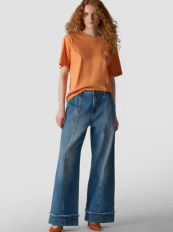 LCMT Damen T-Shirt in orange