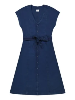 Lee Damen Jeanskleid - ed Midi in denim