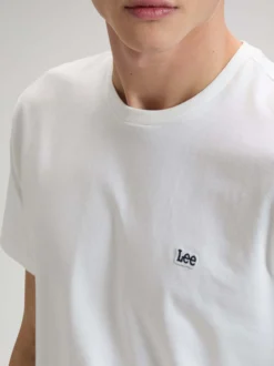 Lee Herren T-Shirt in weiß - Ausschnitt: Rundhals