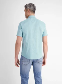 LERROS Herren Kurzarmhemd in blau