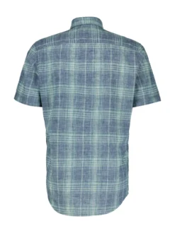 LERROS Herren Kurzarmhemd in blau