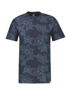 LERROS Herren Rundhalsshirt in blau