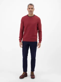 LERROS Herren Strickpullover in rot