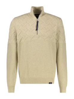 LERROS Herren Strickpullover in beige