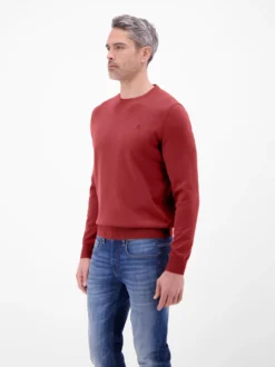 LERROS Herren Strickpullover in rot