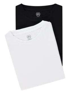 LERROS Herren T-Shirt Doppelpack in schwarz