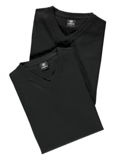 LERROS Herren T-Shirt in schwarz